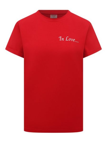 Хлопковая футболка Seven Lab красная