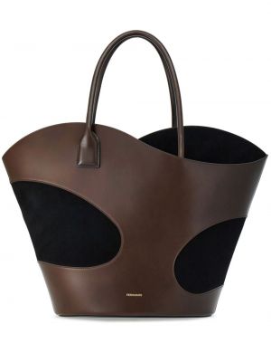 Δερμάτινη τσάντα shopper Ferragamo