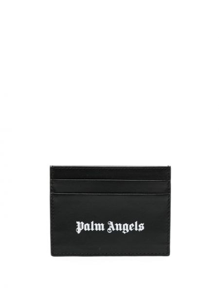 Leder geldbörse mit print Palm Angels