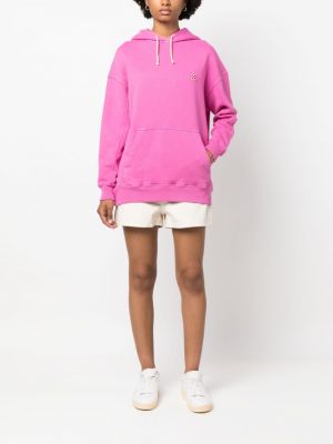 Kokvilnas kapučdžemperis Autry rozā