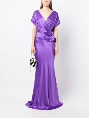 Jupe longue Michelle Mason violet