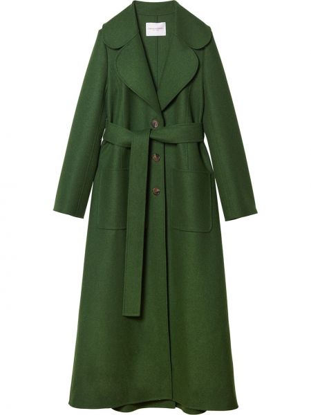 Carolina Herrera abrigo largo con botones - Verde