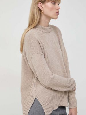 Бежевый шерстяной свитер Marella