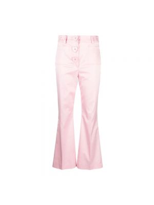 Spodnie Moschino różowe