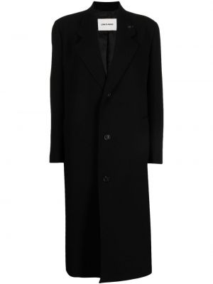 Gyapjú kabát Low Classic fekete