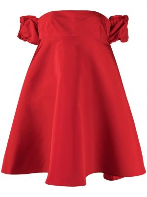 Hedvábné koktejlové šaty Valentino Garavani červené
