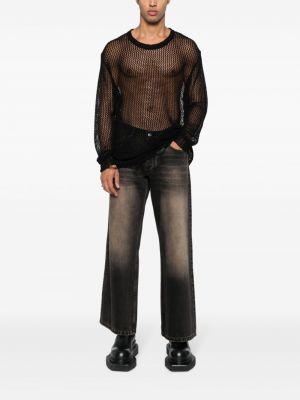 Bootcut jeans aus baumwoll ausgestellt Misbhv schwarz