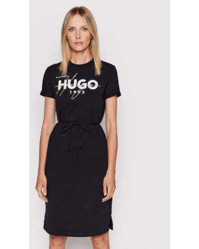 Hugo Hétköznapi ruha Nemanie 50481584 Fekete Regular Fit
