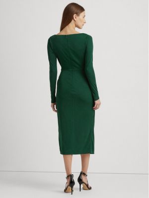 Priliehavé šaty Lauren Ralph Lauren zelená