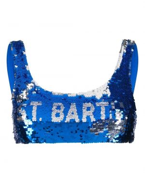 Pailletten bikini Mc2 Saint Barth blau