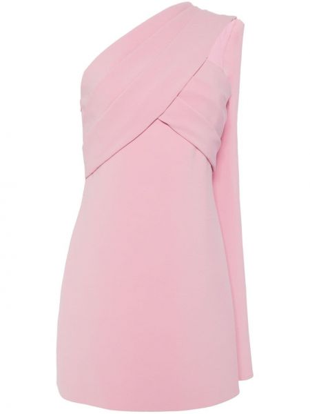 Krepové koktejlové šaty Elie Saab růžové