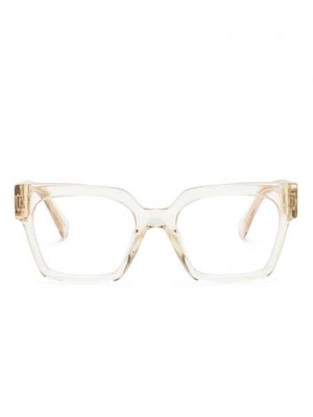 Przezroczyste okulary oversize Miu Miu Eyewear