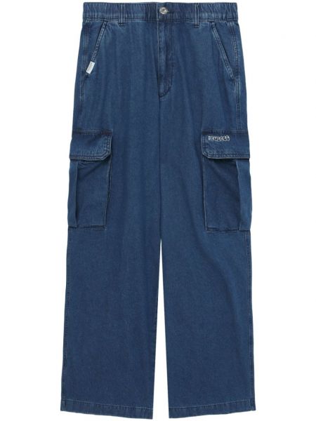 Voľné džínsy s rovným strihom Chocoolate modrá