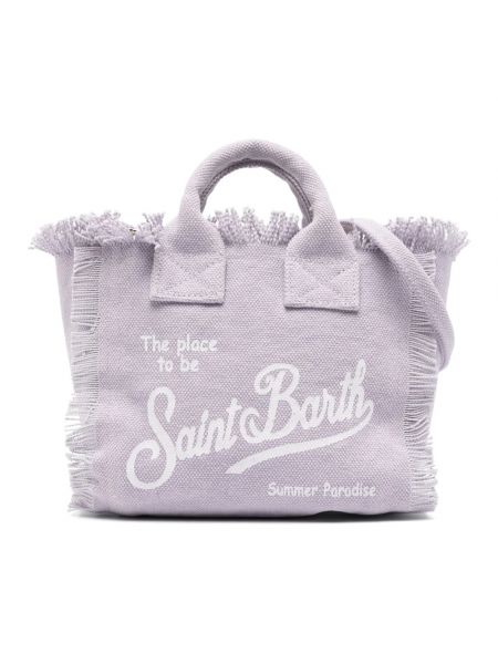 Strand shopper handtasche Mc2 Saint Barth lila