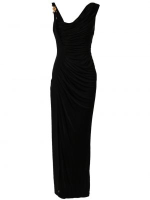 Asimetriškas šilkinis vakarinė suknelė Versace