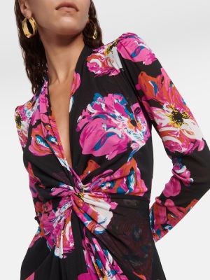 Мрежеста макси рокля с принт Diane Von Furstenberg