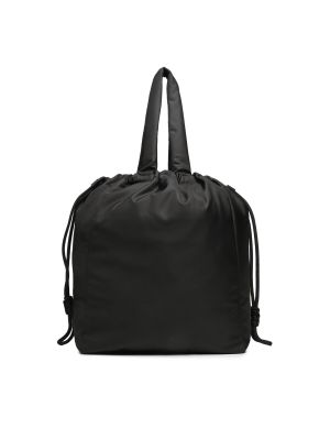 Shopper kabelka z nylonu Calvin Klein černá
