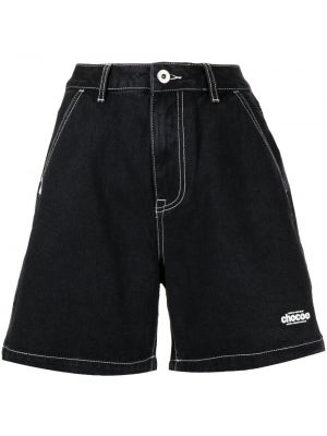 Shorts di jeans baggy Chocoolate nero