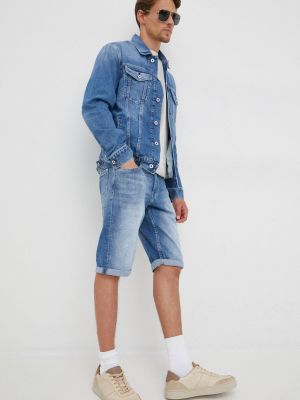 Džínové šortky Pepe Jeans modré