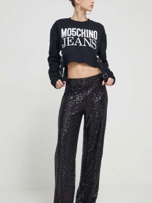Pamučna vesta Moschino Jeans crna