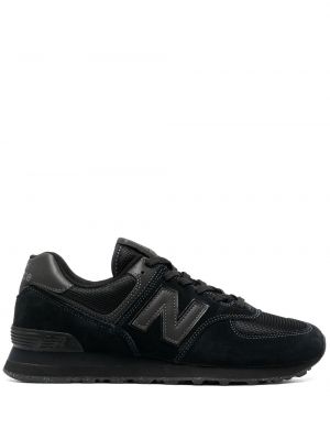 Csipkés fűzős sneakers New Balance 574 fekete