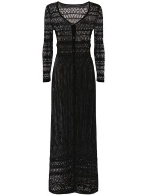 Vestido largo de algodón Isabel Marant negro