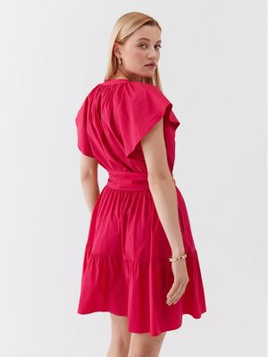Priliehavé šaty Lauren Ralph Lauren ružová