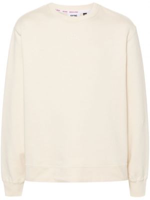 Sweatshirt mit stickerei aus baumwoll Gcds weiß