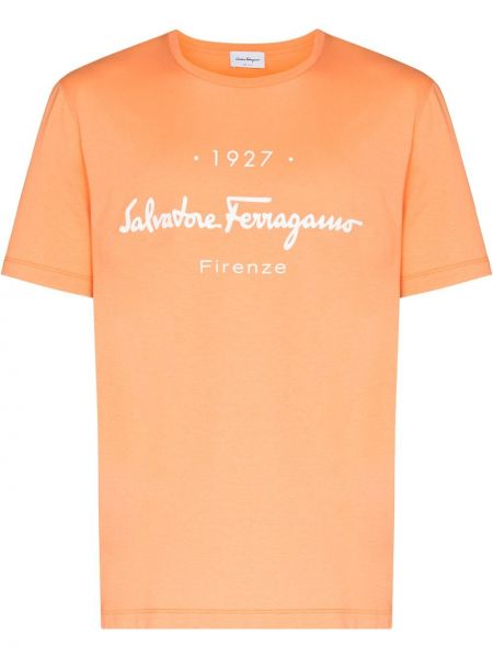 Camiseta Salvatore Ferragamo naranja