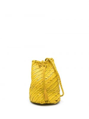 Δερμάτινη τσάντα χιαστί Dragon Diffusion κίτρινο