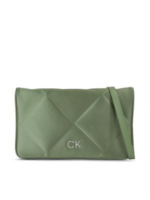 Сатенени чанта Calvin Klein зелено