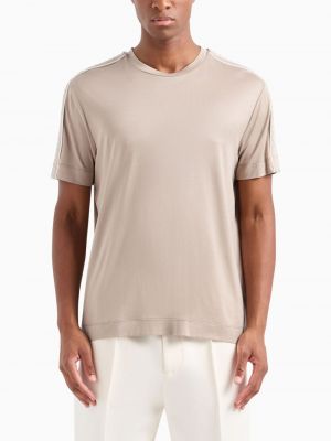 T-shirt en coton Emporio Armani beige
