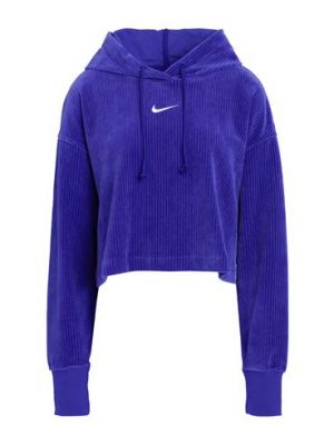Pullover di pile di cotone Nike viola