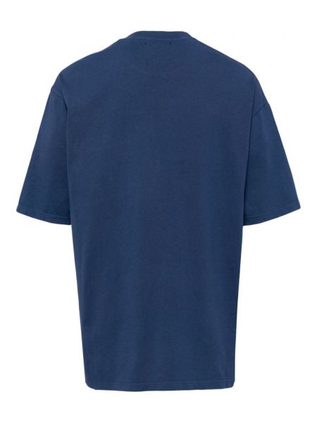 Kokvilnas t-krekls ar izšuvumiem President's zils