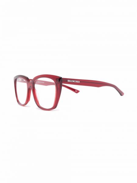Transparenter brille mit sehstärke Balenciaga Eyewear rot