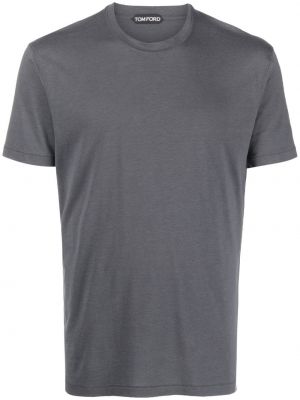 T-shirt col rond Tom Ford gris