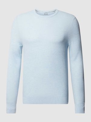 Dzianinowy sweter w jednolitym kolorze Brax