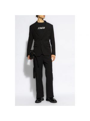 Blazer con bolsillos Dolce & Gabbana negro
