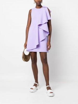 Mini šaty s mašlí Viktor & Rolf fialové