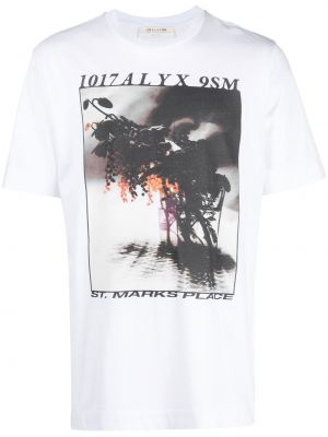 Тениска с принт 1017 Alyx 9sm бяло