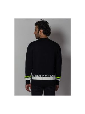 Jersey de lana de tela jersey Marcelo Burlon negro