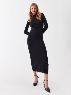 Slim fit šaty Calvin Klein černé