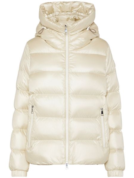 Nylon untuvatakki Moncler valkoinen