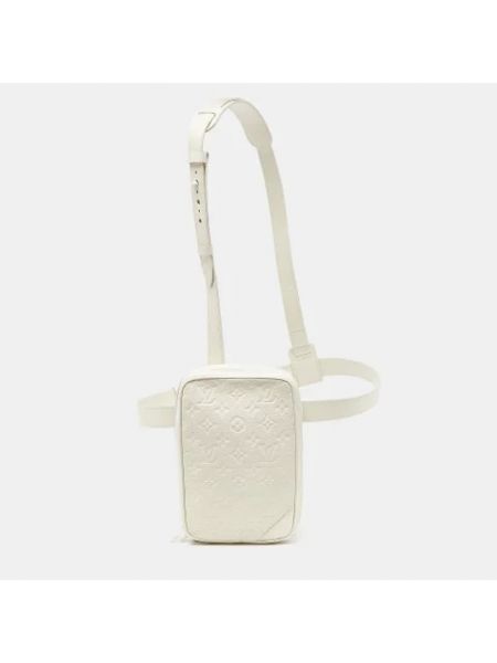 Bolso clutch retro Louis Vuitton Vintage blanco