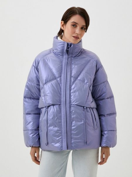Фиолетовая утепленная куртка снежная королева