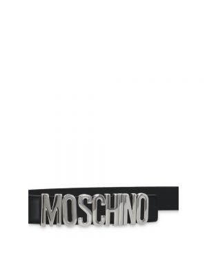 Pasek w paski Moschino czarny