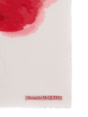 Schal mit print Alexander Mcqueen