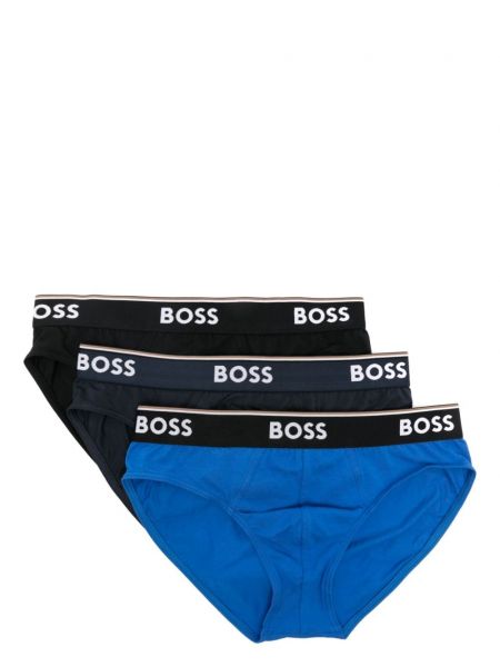 Boxeri din bumbac Boss albastru