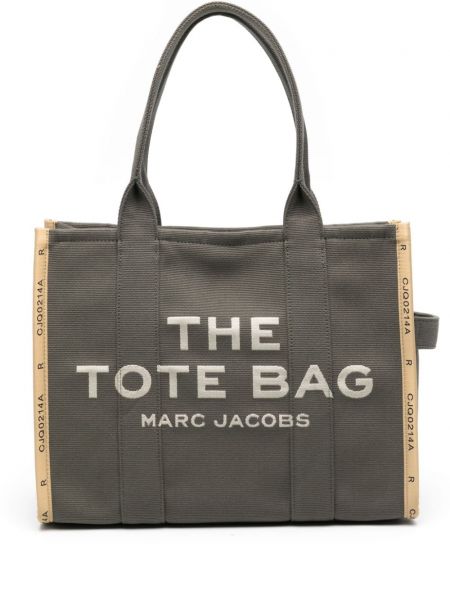 Жакардови шопинг чанта Marc Jacobs зелено