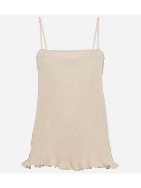 Ruffle topp Toteme beige